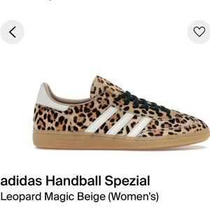 adidas Leopard Print Handball Spezial with White Stripes